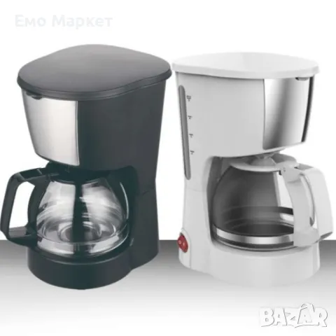 Супер промоция - Кафеварка 600W / 600мл. с каничка, Черна / Сиво, бяла - Гаранция 12 месеца , снимка 5 - Кафемашини - 49081789