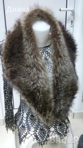 Кожени яки от сребърна лисица и норка, снимка 3 - Шалове - 31254954