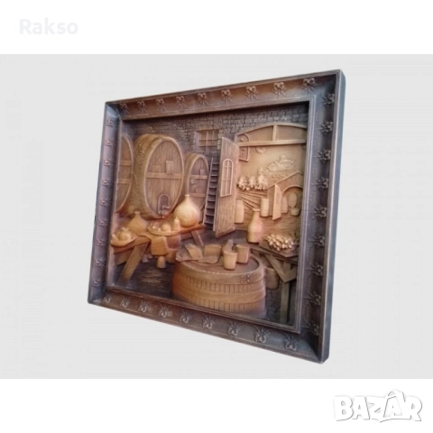 Дърворезба "Винарна", снимка 2 - Пана - 52726638