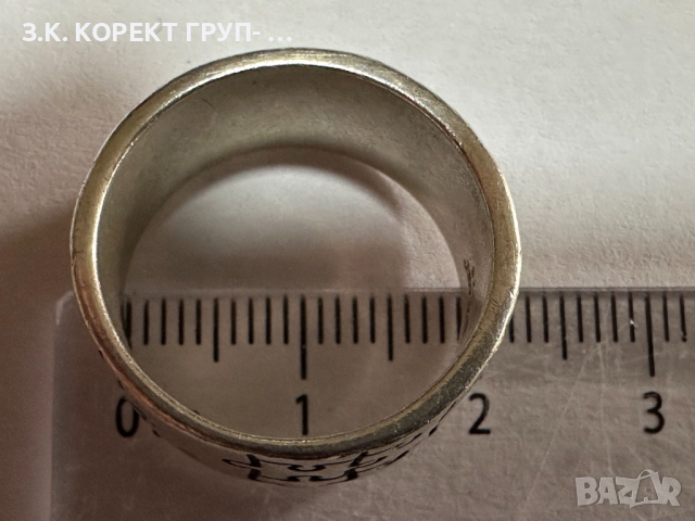 Сребърен пръстен 925, 7,7гр, снимка 4 - Пръстени - 44570525