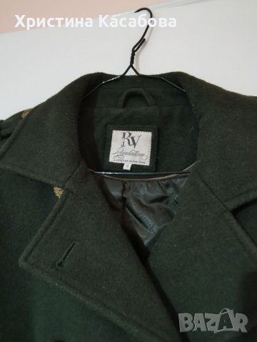 Зелено палто размер С, снимка 2 - Палта, манта - 38840851