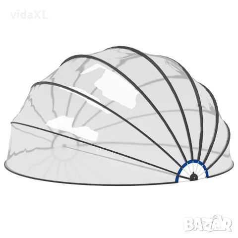 vidaXL Купол за басейн 559x275 см, снимка 3 - Басейни и аксесоари - 56148363