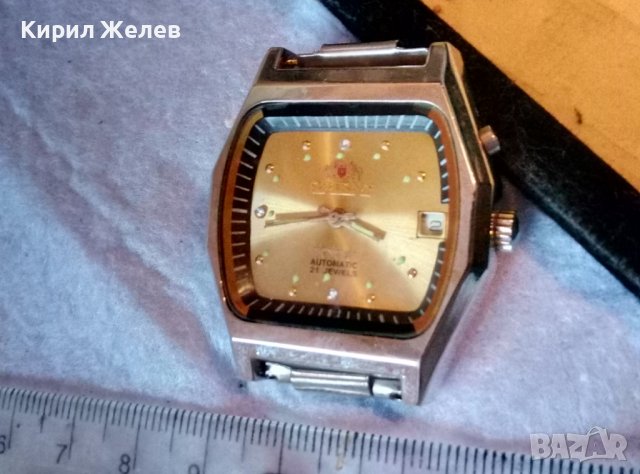 ORIENT AUTOMATIC 21 JEWELS Стар КОЛЕКЦИОНЕРСКИ ВИНТИДЖ МОДЕЛ МЕХАНИЧЕН ЧАСОВНИК ОРИЕНТ 26438, снимка 7 - Мъжки - 42136635