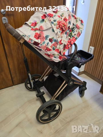 Количка Cybex Priam Spring Blossom Rose Gold