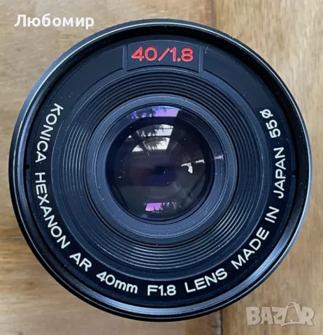 Обектив Японски РЯДЪК - Konica Hexanon AR 40mm f 1.8, снимка 1