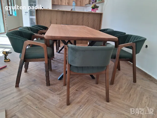 Трапезен стол Орех, снимка 5 - Столове - 56075839
