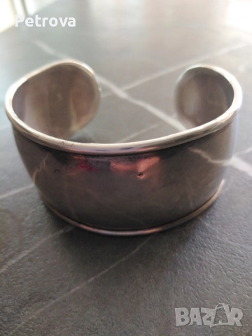 Масивна сребърна гривна MEXICO