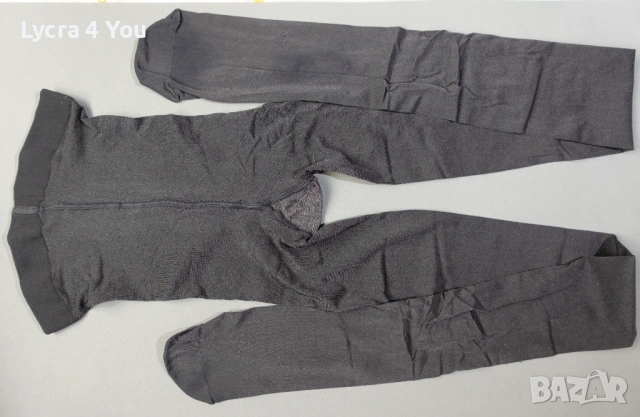 Wolford Satin Opaque M/L графитено сив лъскав чорапогащник