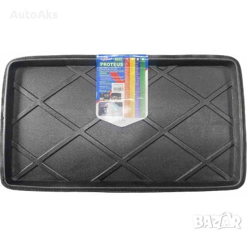 Универсална стелка за багажник с предпазен борд (Черен цвят) - различни размери