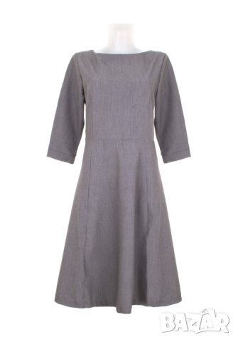 Клоширана сива рокля Awama - XL, снимка 2 - Рокли - 42532059