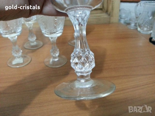 Кристални чаши, снимка 4 - Антикварни и старинни предмети - 35041743