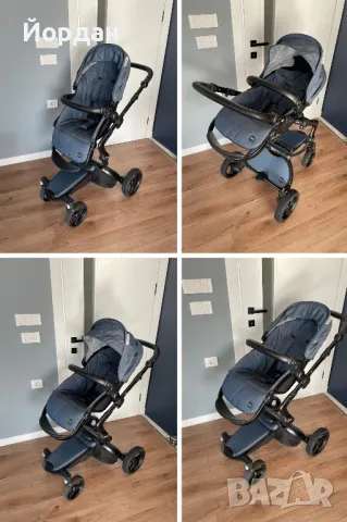 Mima Xari Sport Denim Black 2в1 - Бебешка Количка, снимка 9 - Детски колички - 48130483