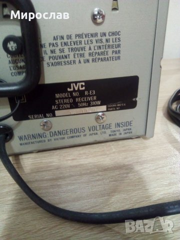 Ресийвър  JVC  R-E3, снимка 4 - Ресийвъри, усилватели, смесителни пултове - 37659045