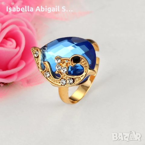 Комплект обици, медальон и пръстен, снимка 7 - Бижутерийни комплекти - 31616097