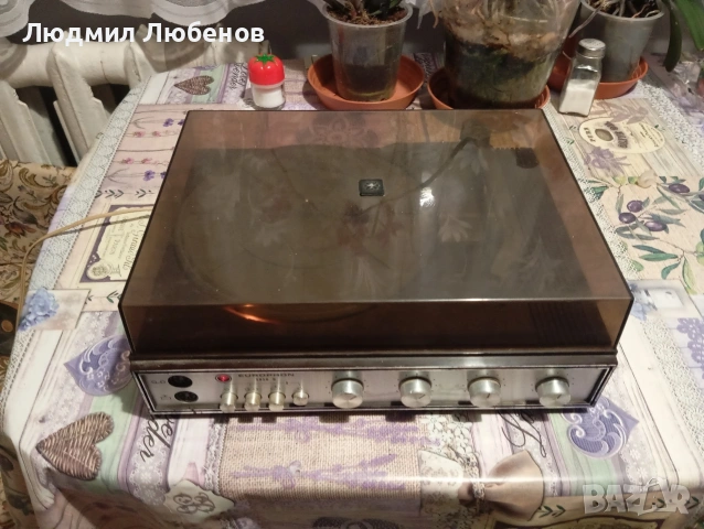 Грамофон Europhon стерео с вграден усилвател , снимка 5 - Грамофони - 54059414