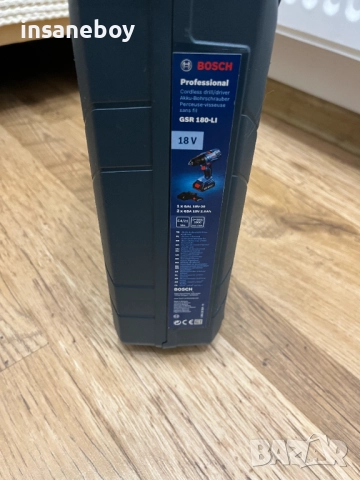 Винтоверт Bosch GSR 180 LI 18v Оригинален, снимка 12 - Винтоверти - 52702646