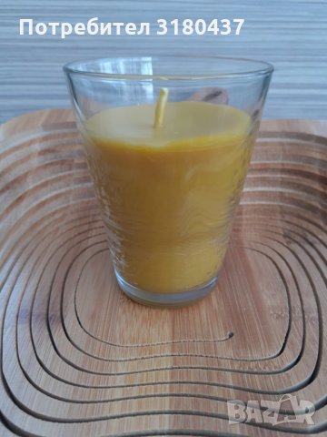 СВЕЩ от пчелен восък в чаша