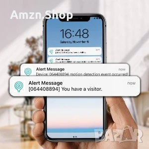 Безжичен Smart видеозвънец , звънец с камера Безжична видеокамера за врата UCOCARE , снимка 11 - Други - 51220661