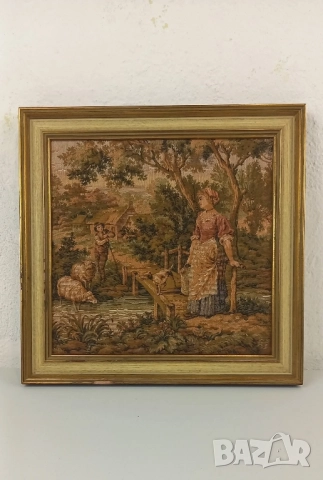 Два гоблена в дървени рамки, снимка 1