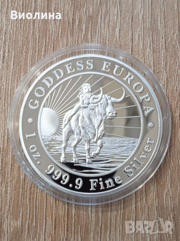 Сребро 1 oz 2021 Богиня Европа 