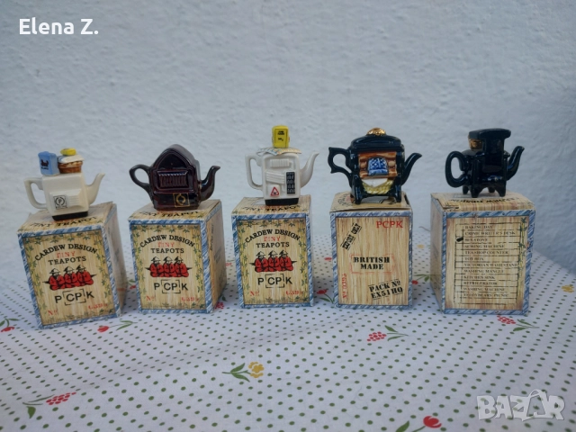 5 миниатюрни чайника Paul Cardew Tiny Teapots, снимка 9 - Колекции - 52798432