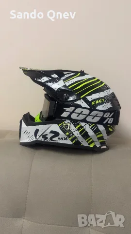 Ендуро / Крос каска LS2 MX437 Fast + Очила 100% Racecraft, снимка 2 - Аксесоари за велосипеди - 56023416