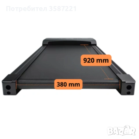 Компактна пътека за бягане с дистанционно – Тиха, тънка и идеална за дом и офис, снимка 9 - Фитнес уреди - 53069720