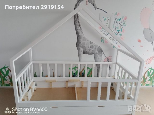Детско легло тип къщичка, снимка 1 - Мебели за детската стая - 37383175