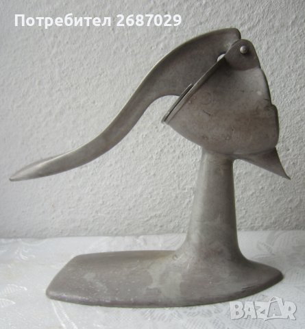 ръчна сокоизтисквачка алуминий, метал, преса, антика, инструмент за кухня, здрав, снимка 15 - Антикварни и старинни предмети - 39474543