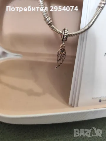 талисман ангелско крило на Пандора 65лв, снимка 2 - Гривни - 49408990