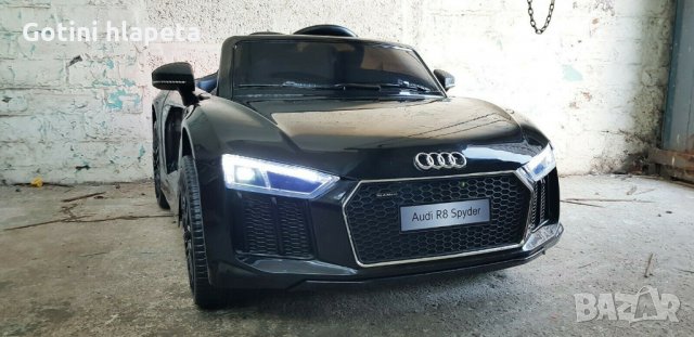 Акумулаторна кола Audi R8 Spyder 12V с меки гуми акумулаторни коли , снимка 5 - Детски велосипеди, триколки и коли - 31642277