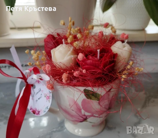 Букети от соеви свещички, снимка 3 - Други - 34625023