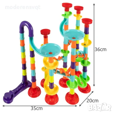 Конструктор писта с топчета комплект 110 части, снимка 3 - Конструктори - 47748426