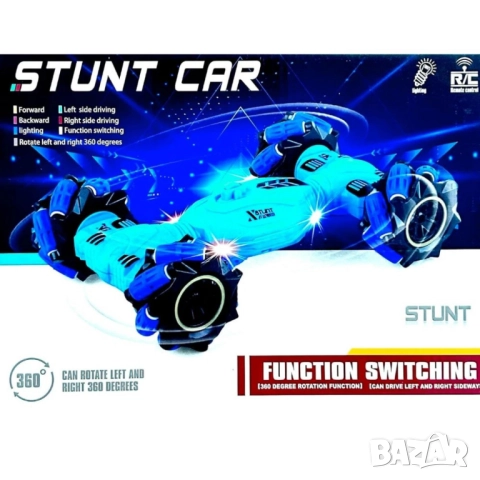 RC Кола за каскади 4WD с дрифт и завъртане на 360°, снимка 4 - Коли, камиони, мотори, писти - 52032657