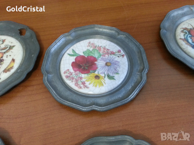 Чинийки за стена или подложки за чаши мета , снимка 7 - Антикварни и старинни предмети - 36502181