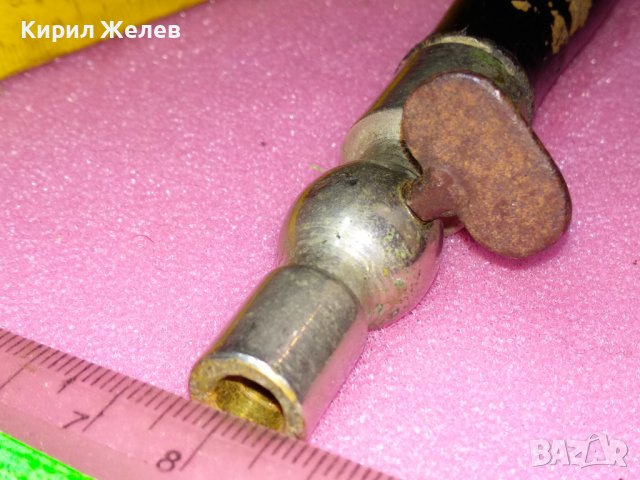 СТАРИНЕН МУНДЩУК За НАРГИЛЕ ДЪРВО и МЕТАЛ и ШИЛО от КОВАНО ЖЕЛЯЗО РЪЧНА ИЗРАБОТКА За КОЛЕКЦИЯ 42870, снимка 6 - Антикварни и старинни предмети - 44312806