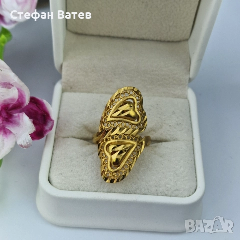 Пръстен „Double Hearts Royal“