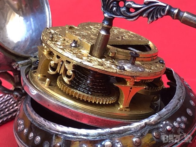 Джобен часовник Daniel Quare от 1667г., снимка 3 - Джобни - 30267611