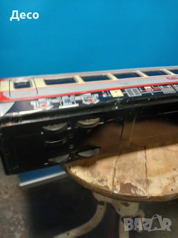 Стара японска тенекиена играчка трамвай., снимка 6 - Колекции - 52257049