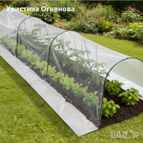 Мини оранжерия - компактна със здрава конструкция - 1,5 х 4 м