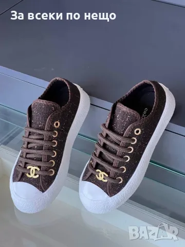 Chanel Дамски Маратонки👟Дамски Спортни Обувки Шанел👟Кецове - 2 Цвята Код SEM-271, снимка 6 - Маратонки - 55779037