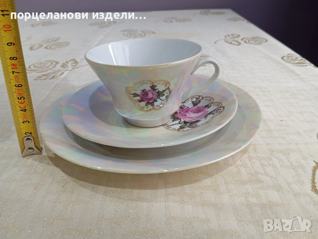 Порцеланов прекрасен сет GDR, снимка 9 - Антикварни и старинни предмети - 54014397