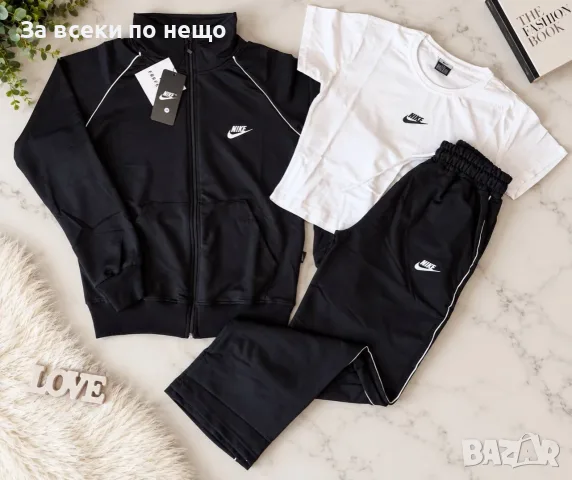 Nike Дамски Спортен Комплект С Гумирано Лого🔝Дамски Спортен Екип Найк - Различни Цветове Код PAO-30, снимка 5 - Спортни екипи - 56132295