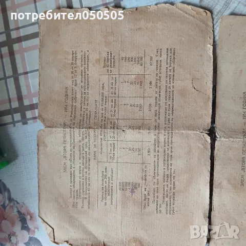 Стари Документи от 1954 г, снимка 8 - Антикварни и старинни предмети - 50422144