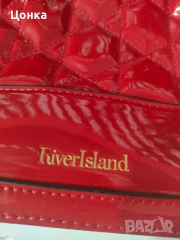 Дамска маркова лачена чанта River Island, снимка 6 - Чанти - 53036826