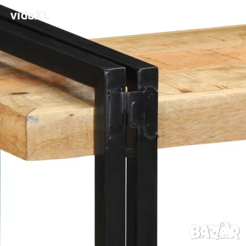 vidaXL Стенен рафт 70x33x35 cm Масивна груба дървесина Манго, снимка 8 - Етажерки - 56147552