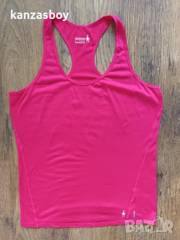 Smartwool Merino 150 Baselayer Pattern Tank Berry - дамски мерино потник КАТО НОВ Л, снимка 2 - Потници - 51892522