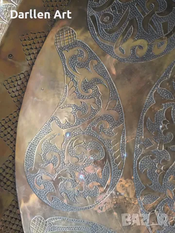 Персийска (иранска) декоративна тава за стена или масичка, снимка 2 - Декорация за дома - 48565190