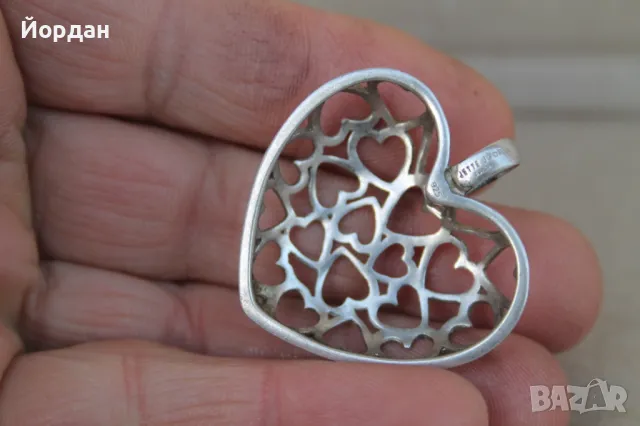Сребърно сърце фирма ''Joop'', снимка 8 - Колиета, медальони, синджири - 48728802