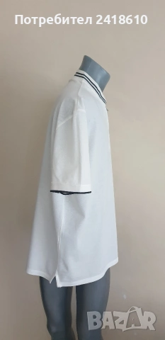 Еmporio Armani Zip Pique Pima Cotton Slim Fit Mens Size 3XL НОВО! ОРИГИНАЛ Мъжка Тениска!, снимка 2 - Тениски - 53925299
